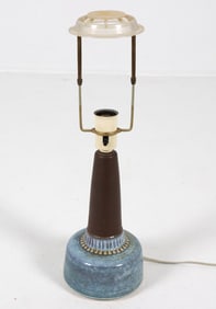 DANISH STUDIO CERAMIC TABLE LAMP C. 1970S