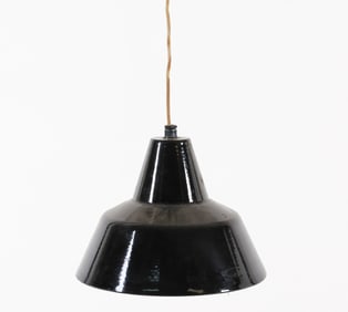 MID-CENTURY DANISH ENAMEL PENDANT LIGHT