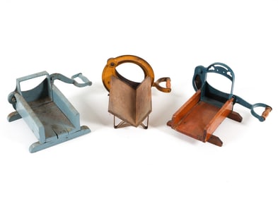 VINTAGE RAADVAD DANISH IRON BREAD SLICERS C. 1950S