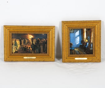 SMALL DANISH REPRODUCTION PRINTS ON BOARDS