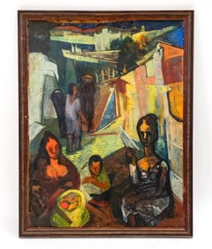 EARLY 20TH C. ABSTRACT CUBIST O/C