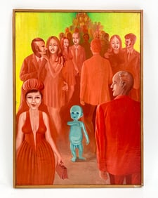 KOVALSKI SURREALIST PAINTING O/C