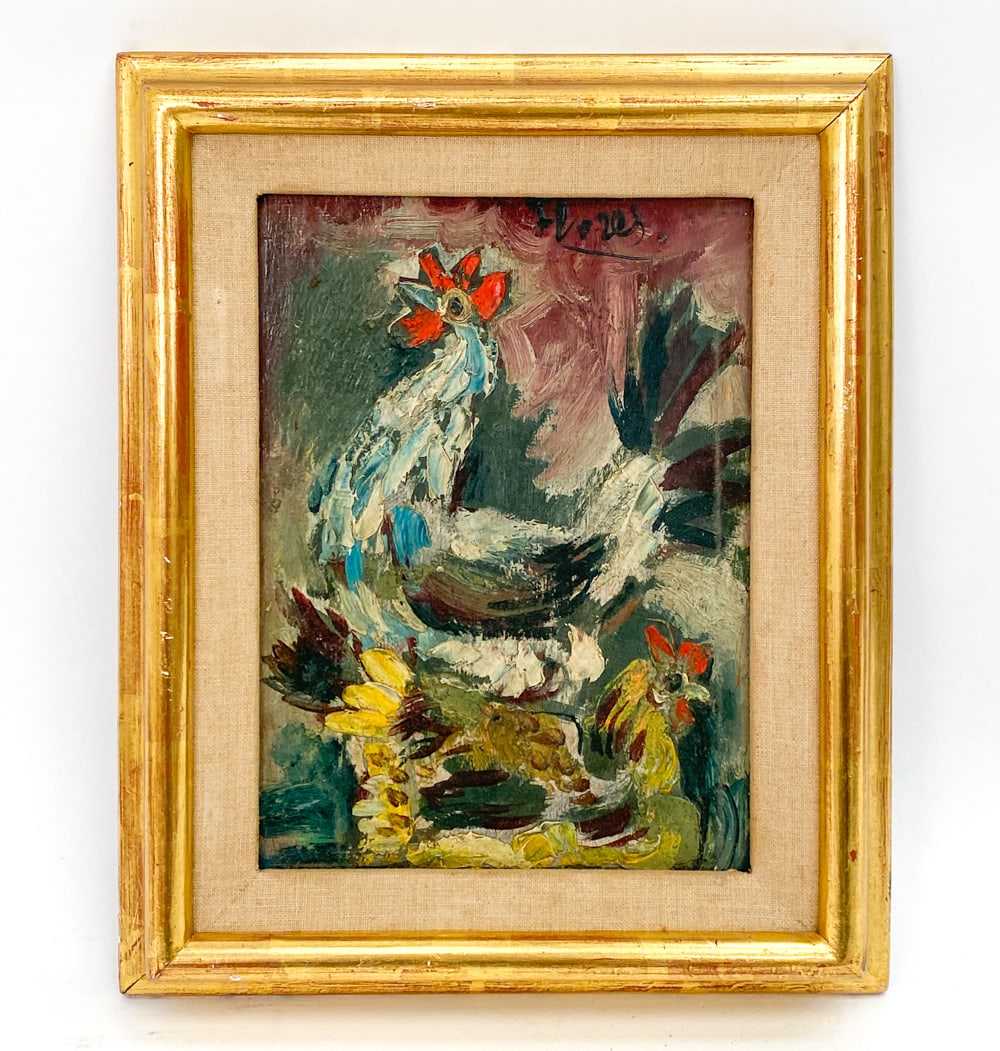 ABSTRACT ROOSTER AND HEN O/B (1 of 5)