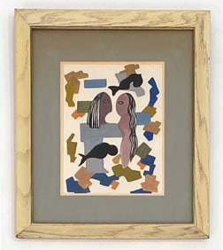 20TH CENTURY ABSTRACT ON PAPER