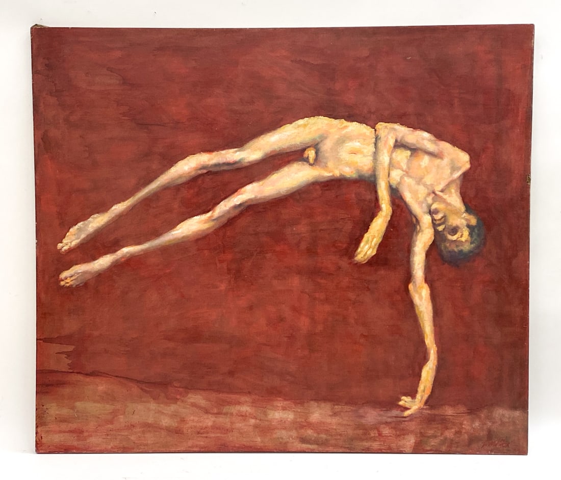 DAVID FOX LARGE MODERNIST FIGURE O/C (1 of 8)