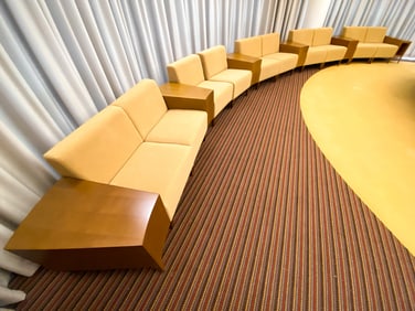 STEELCASE INC. MODULAR SOFAS WITH END TABLES