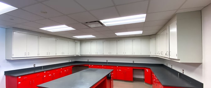 LABORATORY WALL MOUNTED STORAGE CABINETS