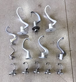 GROUPING OF COMMERCIAL HOBART DOUGH HOOKS