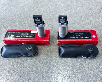 (2) BAUSCH & LOMB HAND REFRACTOMETERS