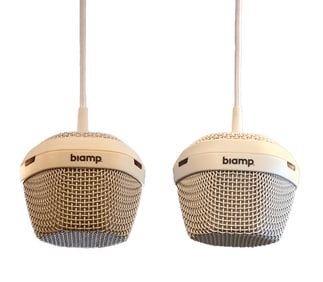 (2) BIAMP PARLE TCM-1 PENDANT MICROPHONES