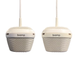 (2) BIAMP PARLE TCM-1 PENDANT MICROPHONES