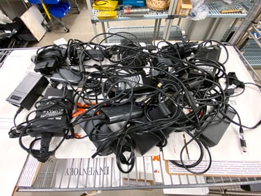 GROUPING OF VARIOUS DELL LAPTOP CHARGERS