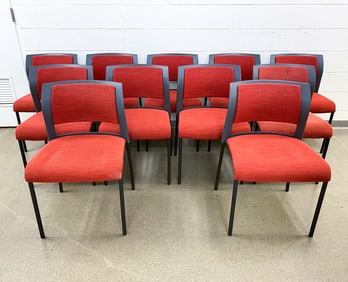 (11) STEELCASE STACKING SIDE CHAIRS