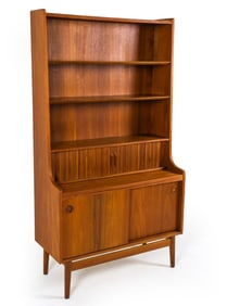 JOHANNES SORTH NEXO TEAK SECRETARY BOOKCASE