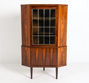 DANISH ROSEWOOD CORNER CABINET C. 1960S