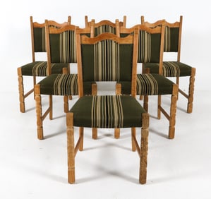 (6) HENNING KJAERNULF STYLE DANISH DINING CHAIRS