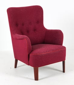 HVIDT & MOLGAARD DANISH EASY CHAIR C. 1940S