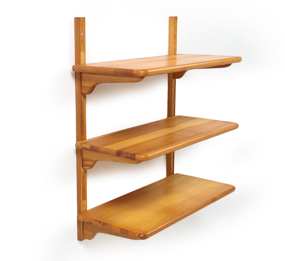 SCANDINAVIAN PINE WALL SHELF C. 1970S (1 of 18)
