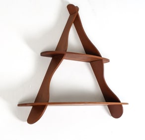 ATTR. PEDER MOOS DANISH TEAK WALL SHELF C. 1960S