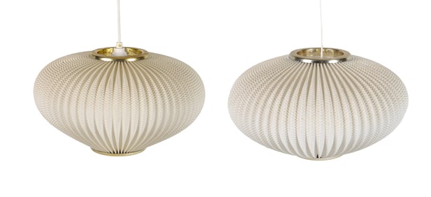 LARS EILER SCHIOLER 'PEARL' PENDANT LIGHTS 1960S