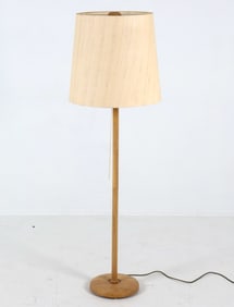 DANISH OAK FLOOR LAMP C. 1970S