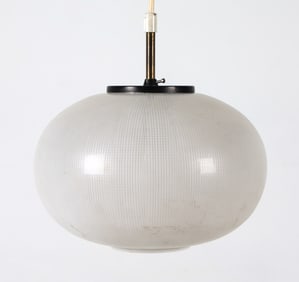 SCANDINAVIAN MID-CENTURY GLASS PENDANT LIGHT