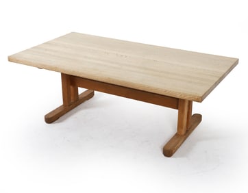 BORGE MOGENSEN STYLE OAK COFFEE TABLE C. 1970S