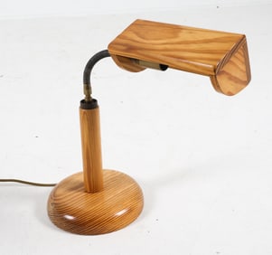 SWEDISH PINE DESK LAMP C. 1970S