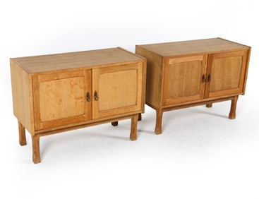HENNING KJAERNULF STYLE DANISH OAK CABINETS 1970S