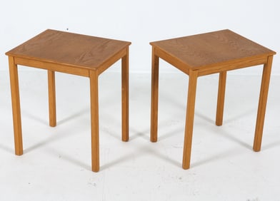 PAIR OF DANISH TEAK SIDE TABLES C. 1960S