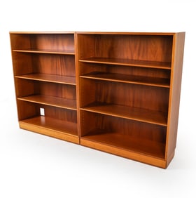 PAIR OF DANISH TEAK BOOKCASES C. 1960S