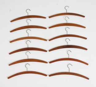 DANISH TEAK CLOTHES HANGER GROUPING C. 1960S