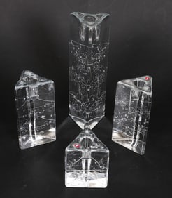 IITTALA ARKIPELAGO GLASS CANDLE HOLDER GROUPING