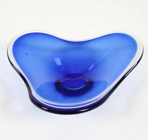 VINTAGE ART GLASS BOWL C. 1970S