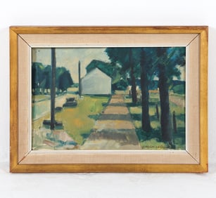 CARLO WOGNSEN (1916-1979) LANDSCAPE O/C