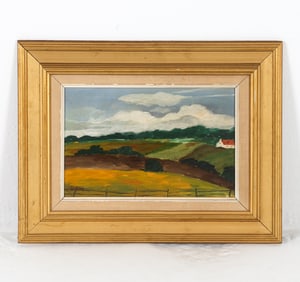 SCANDINAVIAN LANDSCAPE PAINTING O/C