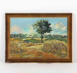 DANISH MID-CENTURY LANDSCAPE O/C