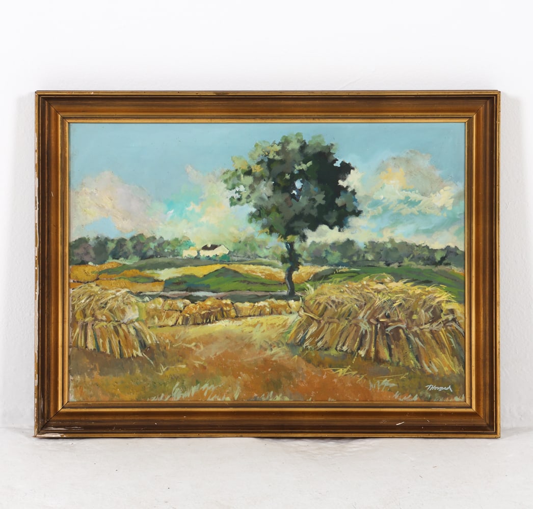 DANISH MID-CENTURY LANDSCAPE O/C (1 of 10)