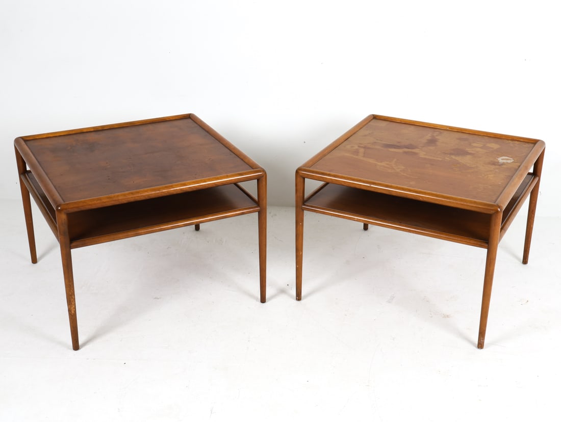 PAIR T.H. ROBSJOHN-GIBBINGS WIDDICOMB SIDE TABLES (1 of 17)