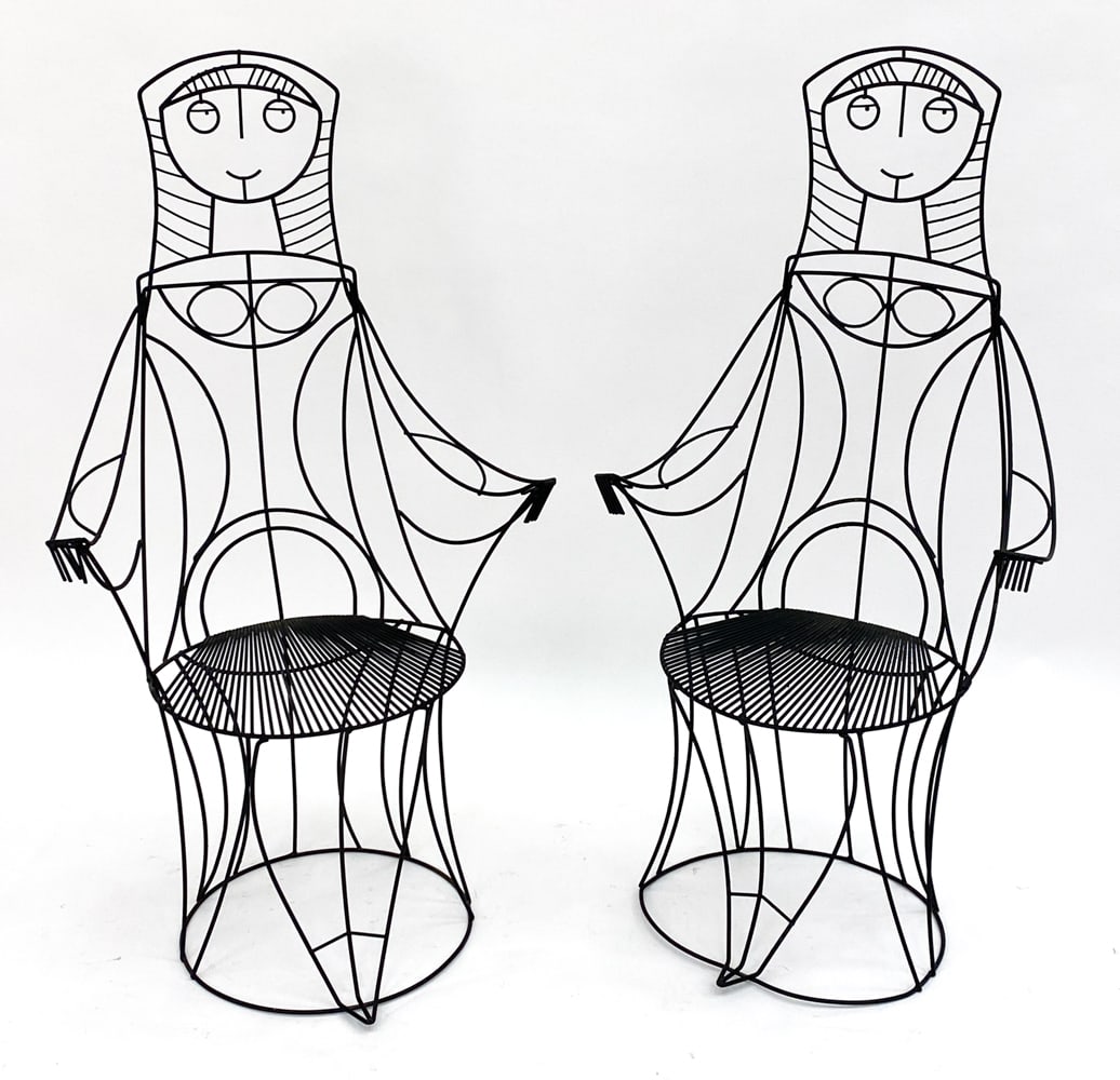 JOHN RISLEY SCULPTURAL PATIO CHAIRS (1 of 14)
