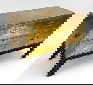 ATTR. SARREID BRASS CAMPAIGN CHEST