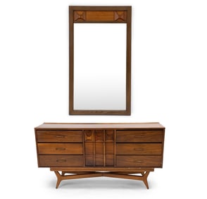 KENT COFFEY "PERSPECTA" SIDEBOARD W/ MIRROR