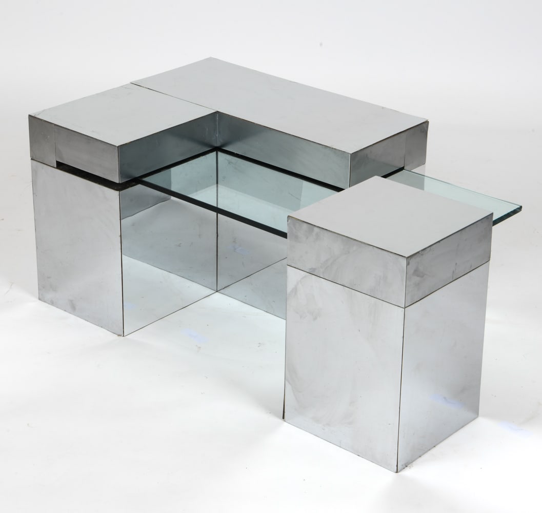PAUL EVANS STYLE CITYSCAPE FLOATING COCKTAIL TABLE (1 of 20)