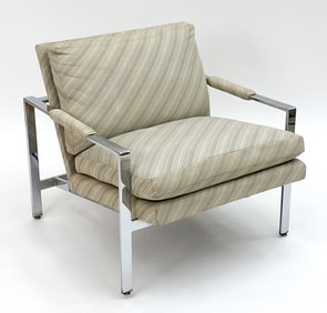 MILO BAUGHMAN FLAT BAR ARM CHAIR