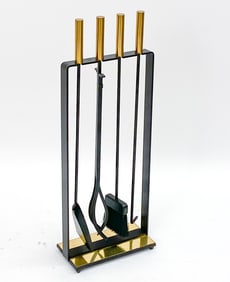 MODERNIST FIREPLACE TOOL SET BY PILGRIM