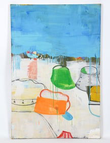 GARY KOMARIN (B. 1951) A SUITE OF BLUE SEA O/C