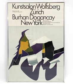 BURHAN DOGANCAY SIGNED EXHIBITION POSTER