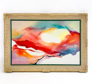 DAVID GRANT ROTH (1923-1995) ABSTRACT O/C PAINTING