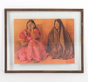 FRANCISCO ZUNIGA (20TH C.) LITHOGRAPH 1973