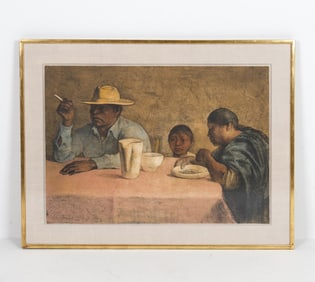 FRANCISCO ZUNIGA (20TH C.) LITHOGRAPH 1980